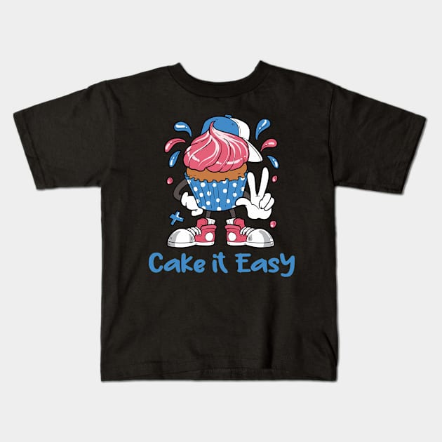 Cake It Easy Kids T-Shirt by Photomisak72